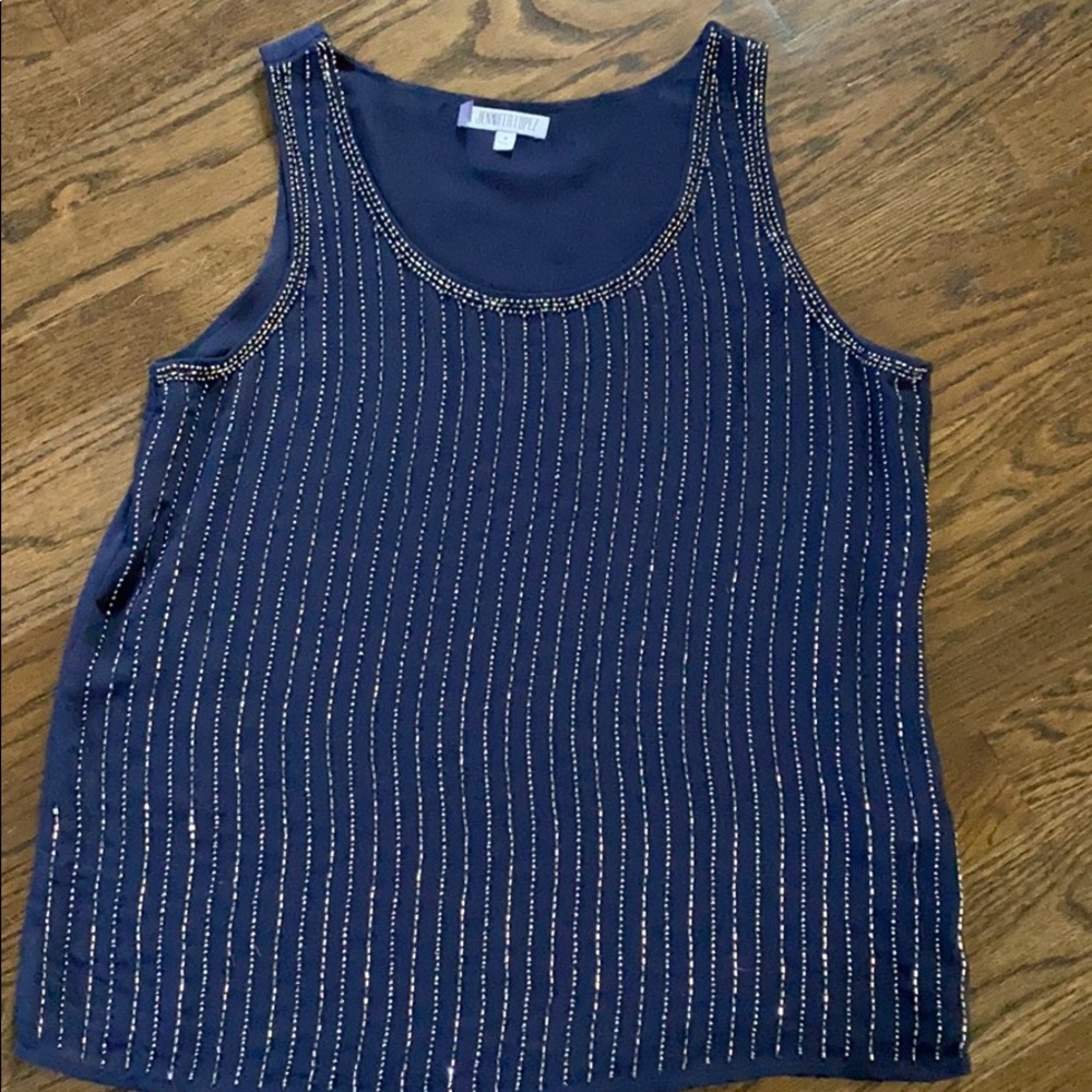 Beautiful beaded tank by Jennifer Lopez